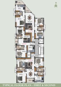 Project Image of 968.0 - 1901.0 Sq.ft 2 BHK Apartment for buy in Preetha Sivaji Gardens