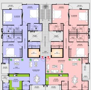 Project Image of 1706.0 - 1714.0 Sq.ft 3 BHK Apartment for buy in Okay Plus Satya Palace