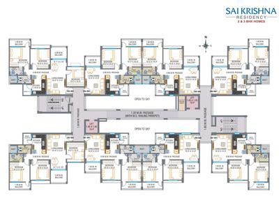 Project Image of 1070.0 - 1328.0 Sq.ft 2 BHK Apartment for buy in Sai Krishna Residency