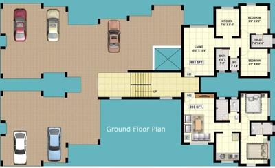 Project Image of 558.0 - 1395.0 Sq.ft 1 BHK Apartment for buy in KVC Laxman Complex