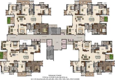 Project Image of 2100 Sq.ft 3 BHK Apartment / Flat for sale in Nallagandla for Rs. 25000000