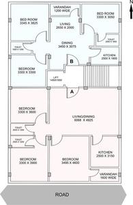 Project Image of 1220.0 - 1570.0 Sq.ft 3 BHK Apartment for buy in Panchmukhi Apartment