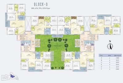 Project Image of 1650.0 - 3150.0 Sq.ft 3 BHK Apartment for buy in Jain Dream One Block 3 & 4