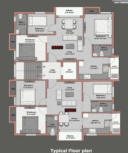 Project Image of 892.0 - 1297.0 Sq.ft 2 BHK Apartment for buy in MP Rue Radiale Ph 1