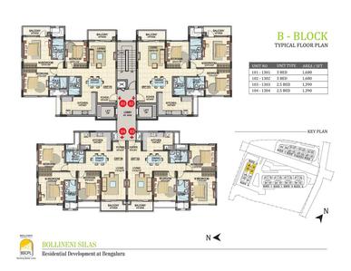 Project Image of 1084 Sq.ft 2 BHK Apartment / Flat for sale in K R Puram for Rs. 10800000