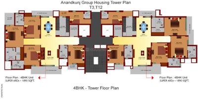 Project Image of 0.0 - 808.8 Sq.ft 3 BHK Apartment for buy in SNG Anandkunj