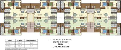 Project Image of 312.0 - 478.0 Sq.ft 1 BHK Apartment for buy in Olympeo Riverside Phase 1