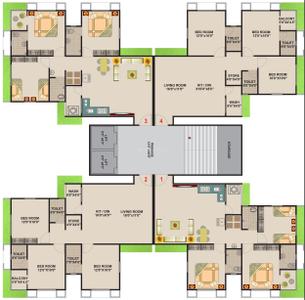 Project Image of 638.0 - 1283.0 Sq.ft 2 BHK Apartment for buy in Dobaria Suvarn Palace