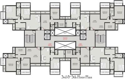 Project Image of 302.0 - 469.0 Sq.ft 1 BHK Apartment for buy in Bathija Tulsa Namdev Residency Apartment