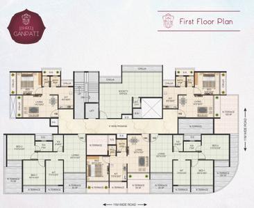 Project Image of 231.32 - 436.58 Sq.ft 1 BHK Apartment for buy in Shree Ganpati