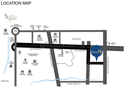 Project Image of 1860.0 - 2135.0 Sq.ft 3 BHK Apartment for buy in VVIP Yamuna