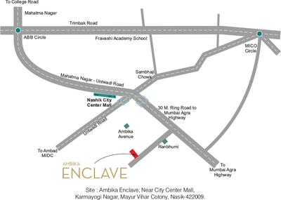 Compact Ambika Enclave Images for Location Plan of Compact Ambika Enclave 1