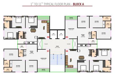 Project Image of 630.33 - 858.64 Sq.ft 2 BHK Apartment for buy in Ved Vedant Antilia