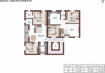 Project Image of 771.0 - 1326.0 Sq.ft 2 BHK Apartment for buy in MRV Manickam Rajeshwari