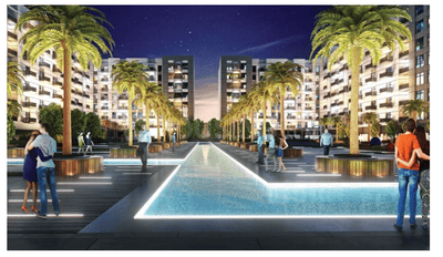Project Image of 926.0 - 984.0 Sq.ft 2 BHK Apartment for buy in Danube Lawnz Residences