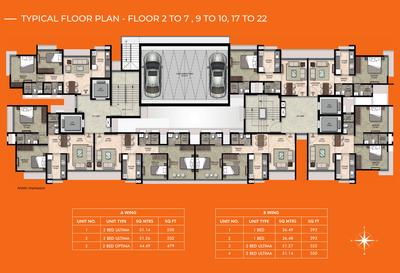 Project Image of 380.61 - 551.76 Sq.ft 1 BHK Apartment for buy in Ashapura The Rising 58