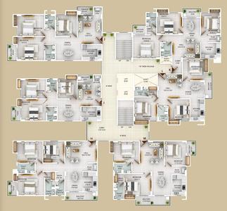 Project Image of 1073.0 - 1179.0 Sq.ft 3 BHK Apartment for buy in Global Aashiyana