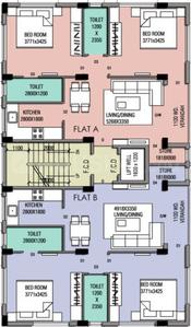 Project Image of 0.0 - 1105.0 Sq.ft 2 BHK Apartment for buy in Danish Mukta Bihanga