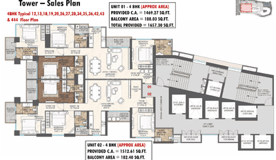Project Image of 1300.0 - 1770.0 Sq.ft 3 BHK Apartment for buy in Mitani Sky 9