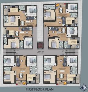 Project Image of 785.0 - 940.0 Sq.ft 2 BHK Apartment for buy in Viva Vijay And Vinay