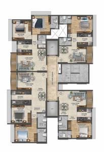 Project Image of 457.0 - 752.0 Sq.ft 1 BHK Apartment for buy in The Meridian Towers