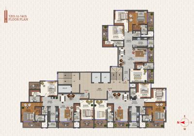 Project Image of 2835.0 - 2906.0 Sq.ft 4 BHK Apartment for buy in Central Park Tower
