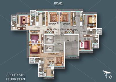Project Image of 371.89 - 610.1 Sq.ft 1 BHK Apartment for buy in Aakar Padma Rekha CHSL