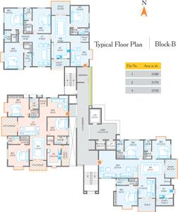 Project Image of 3165.0 - 6500.0 Sq.ft 3 BHK Apartment for buy in Meenakshi Trident Towers