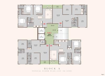 Project Image of 832.16 - 850.24 Sq.ft 3 BHK Apartment for buy in Unnati Shyam Harmony