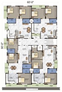 Project Image of 1439 Sq.ft 3 BHK Apartment / Flat for sale in Sompura for Rs. 5900000