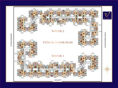 Project Image of 1228.38 - 2284.65 Sq.ft 2 BHK Apartment for buy in Shervani Victory Tower