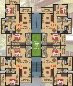 Project Image of 0.0 - 1782.72 Sq.ft 2 BHK Apartment for buy in Megha Church View Residency