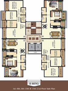 Project Image of 602.0 - 856.0 Sq.ft 2 BHK Apartment for buy in Neminath Heights Wing B C D