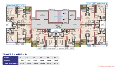 Project Image of 353.17 - 538.42 Sq.ft 1 BHK Apartment for buy in MPCHFLS Galaxy Heights Tower 1