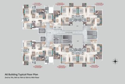 Project Image of 579.96 - 724.41 Sq.ft 2 BHK Apartment for buy in Majestique Rhythm County Phase IV