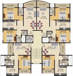Project Image of 367.0 - 547.0 Sq.ft 1 BHK Apartment for buy in Mauli Residency