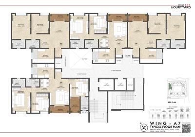 Project Image of 740.0 - 946.0 Sq.ft 2 BHK Apartment for buy in Kosmic Kourtyard Phase 2