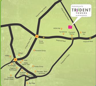 Project Image of 522.0 - 686.0 Sq.ft 2 BHK Apartment for buy in Paranjape Trident
