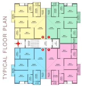 Project Image of 1285.0 - 1360.0 Sq.ft 3 BHK Apartment for buy in Global Developers Grand Square