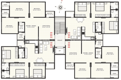 Project Image of 950.0 - 1975.0 Sq.ft 2 BHK Apartment for buy in Akshar Enclave