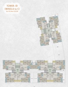 Project Image of 873.0 - 975.0 Sq.ft 3 BHK Apartment for buy in Ratnam Aangan