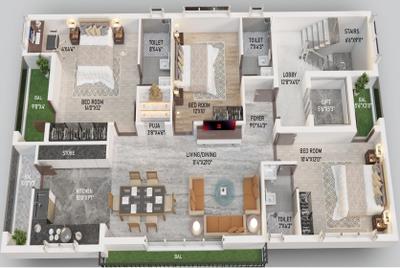 Project Image of 0.0 - 1550.0 Sq.ft 3 BHK Apartment for buy in Opera Skyline