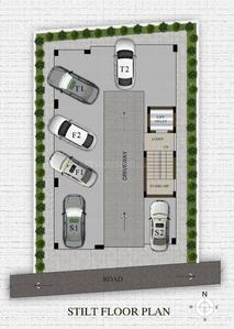Prabha Sucila Sucila Cluster Plan for stilt Floor 1