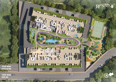 Project Image of 1678 Sq.ft 3 BHK Apartment / Flat for sale in Upper Kharadi for Rs. 12700000
