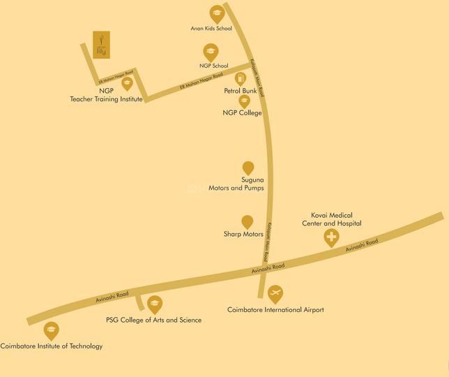 Sakthi Arum Lily Apartment Images for Location Plan of Sakthi Arum Lily Apartment 1