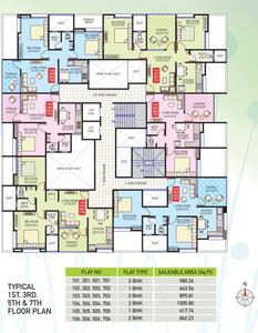 Project Image of 342.0 - 1007.94 Sq.ft 1 BHK Apartment for buy in Mangal Vihar