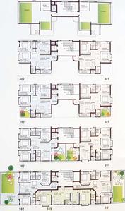 Arya Silver Rosette Typical Floor Plan Of Tower B from 1st to 5th Floor 2