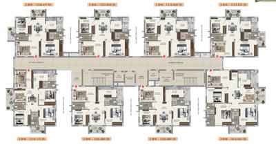 Project Image of 1217.59 - 2034.3 Sq.ft 2 BHK Apartment for buy in Veekay The Communittee