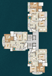 Project Image of 2475 Sq.ft 3 BHK Apartment / Flat for sale in Sector 45 for Rs. 45000000