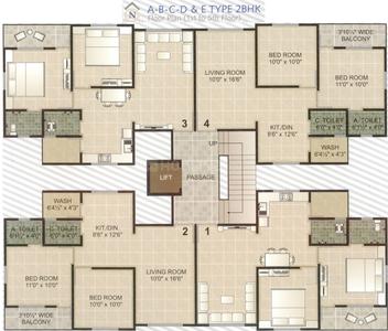 Project Image of 1137 Sq.ft 2 BHK Apartment / Flat for sale in Amroli for Rs. 2700000